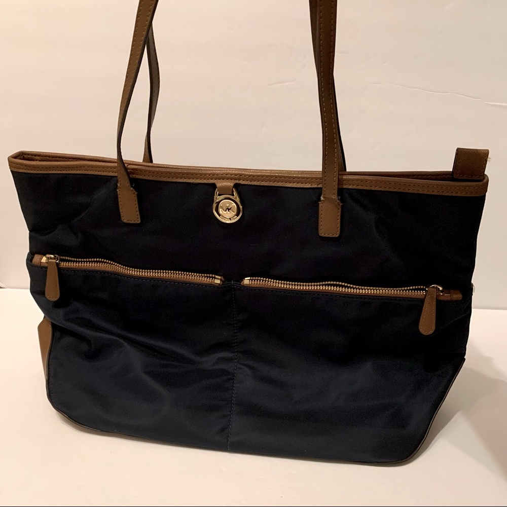 Michael Kors navy blue shoulder bag